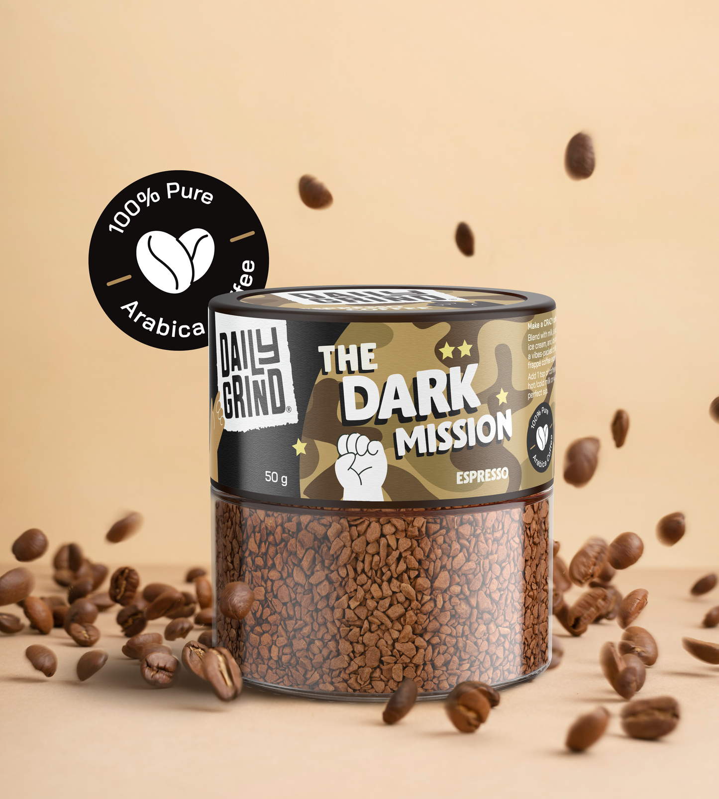 The Dark Mission Espresso Coffee | 50g Jar