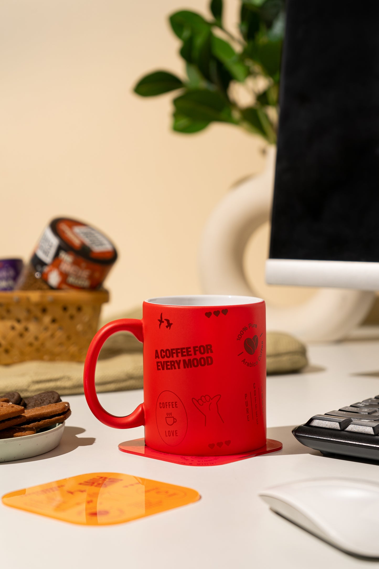 empty coffee mug on the table