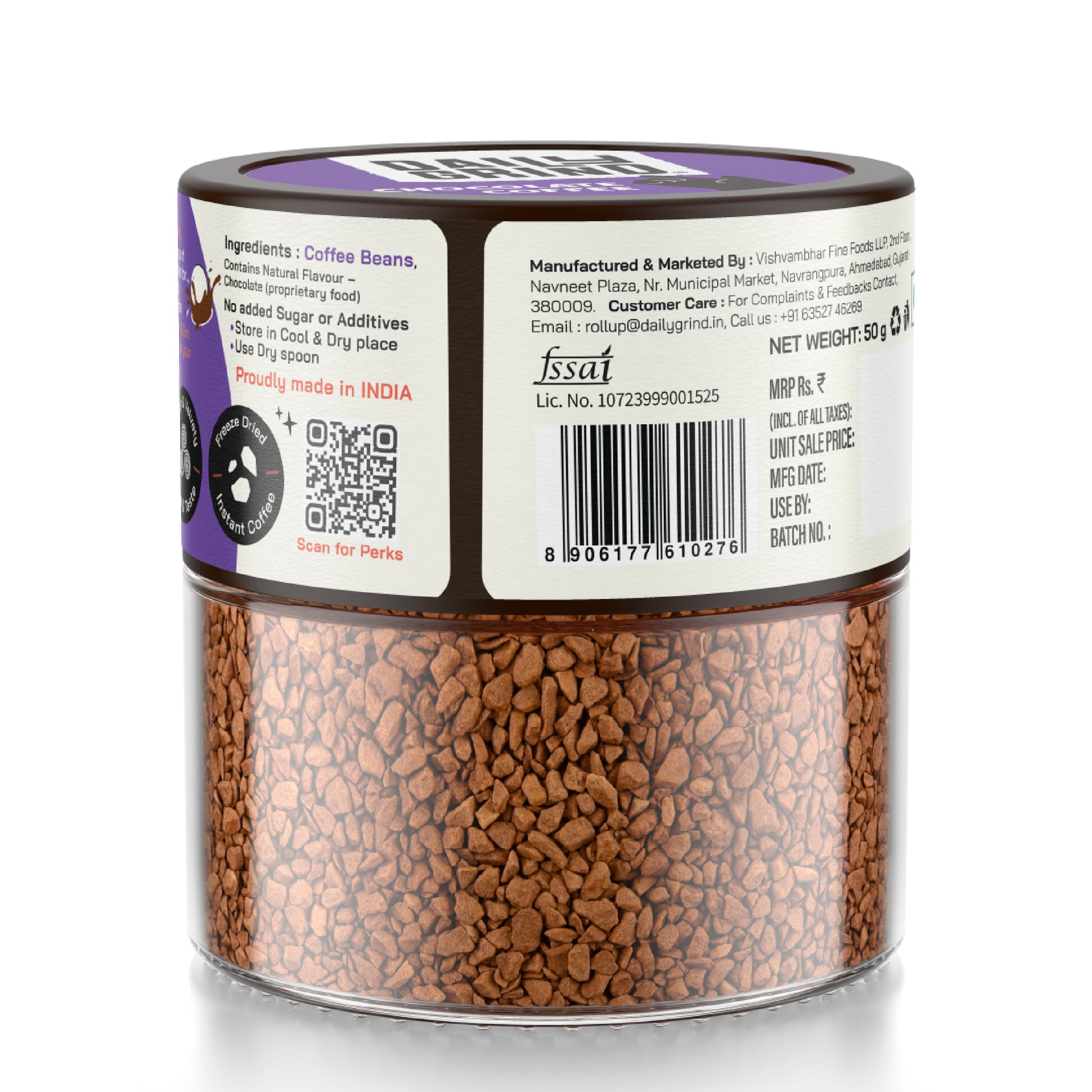 Focused Shot of Back Chocolate Flavoured Coffee