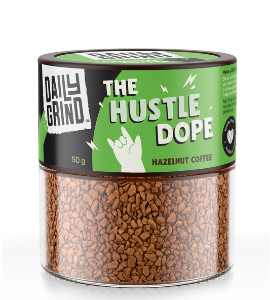 The Hustle Dope Hazelnut Instant Coffee | 50g Jar