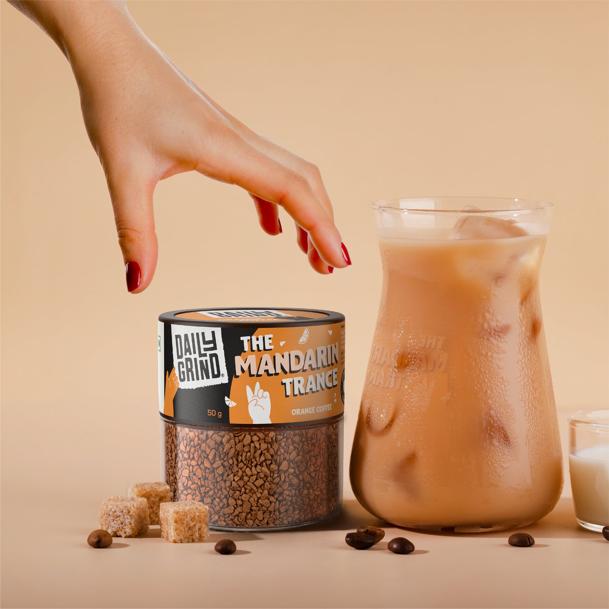 Orange Flavoured Coffee Jar + Orange Cold Coffee