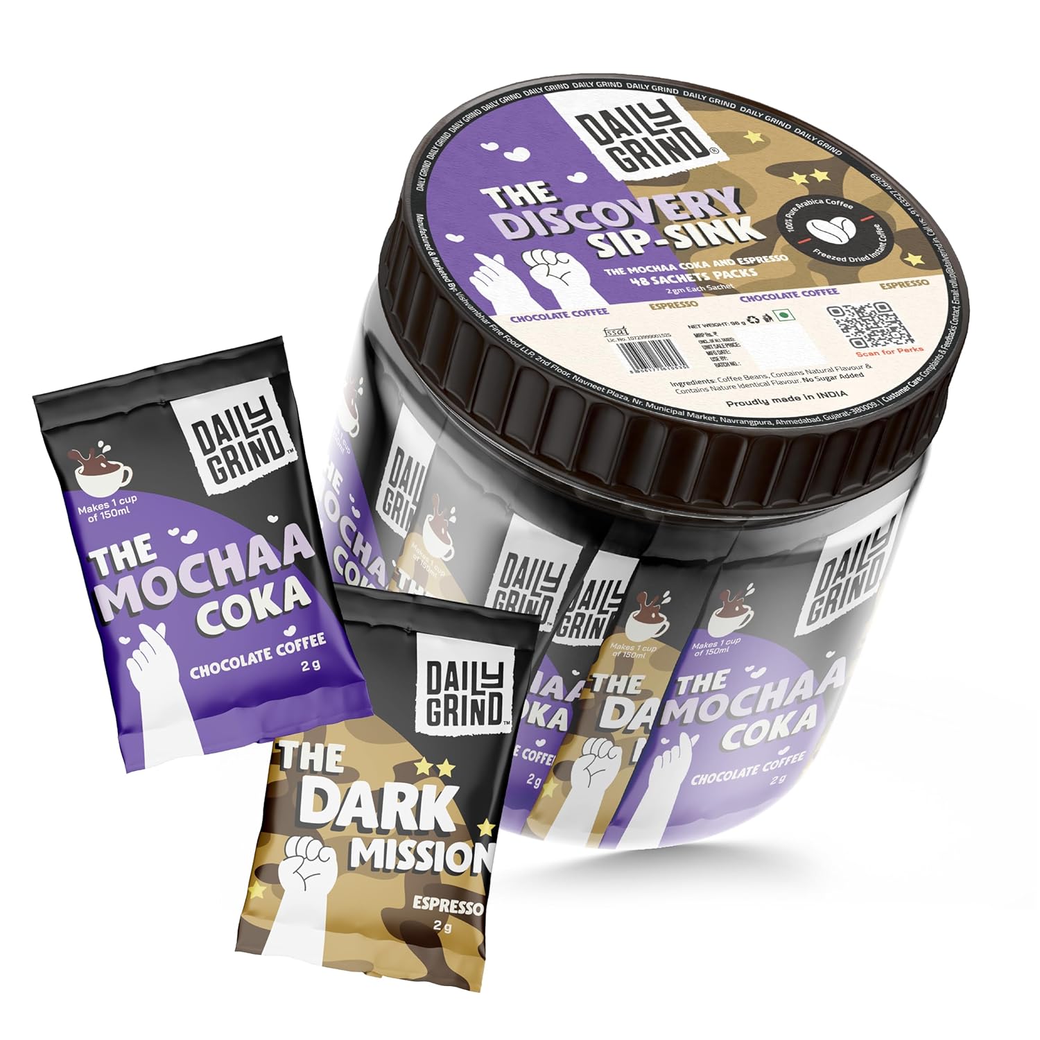 Mocha & Espresso Coffee Sachets – 100% Arabica | The Perfect Combo for Every Sip
