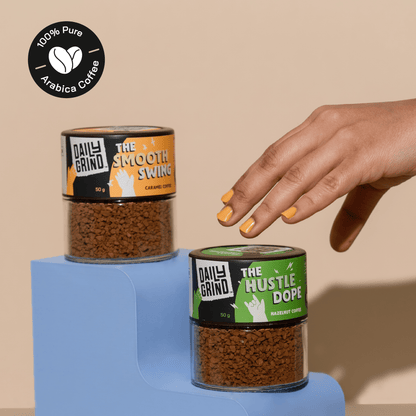 Caramel Flavoured Coffee + Hazelnut Flavored Coffee Jar Combo