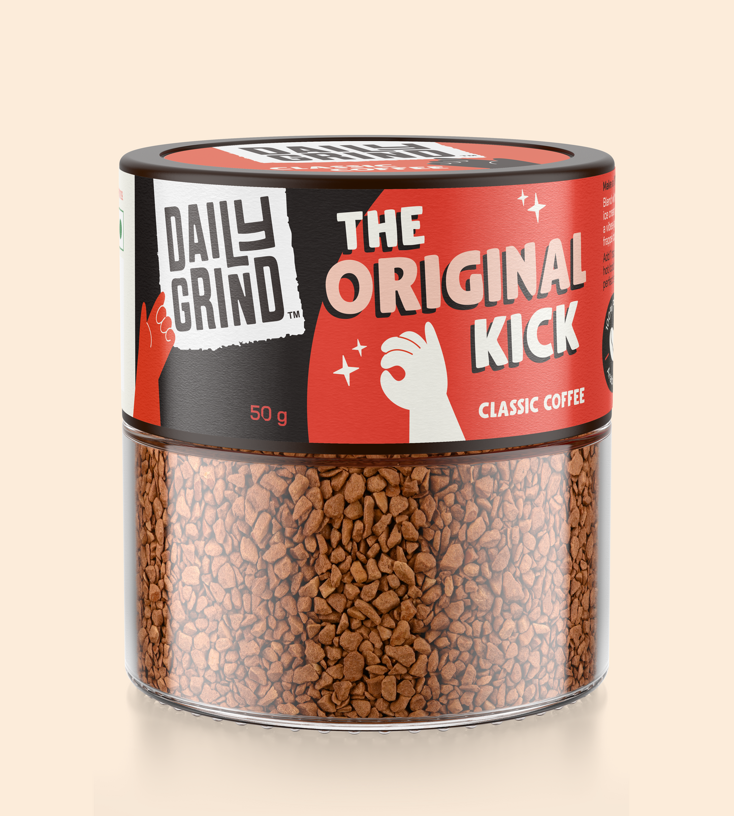 The Original Kick Classic Instant Coffee | 50g Jar